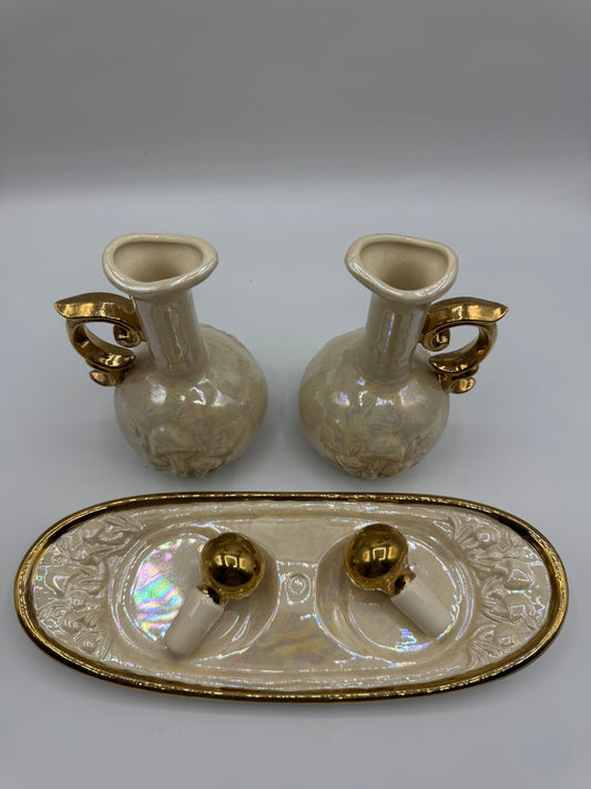 Arnel’s Mushroom Oil & Vinegar Cruet set